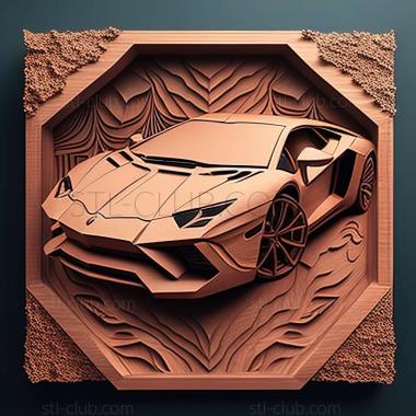 3D модель Lamborghini Aventador (STL)